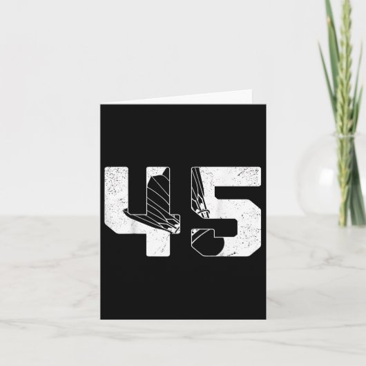 45誕生日メンバドミントンプレーヤーバドミントン45アイ カード (正面)