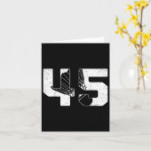 45誕生日メンバドミントンプレーヤーバドミントン45アイ カード (黄色い花)