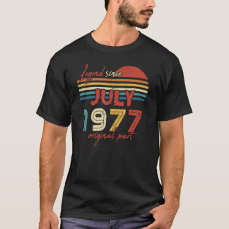 45誕生日伝説1977年7月以来オリジナル部分 Tシャツ