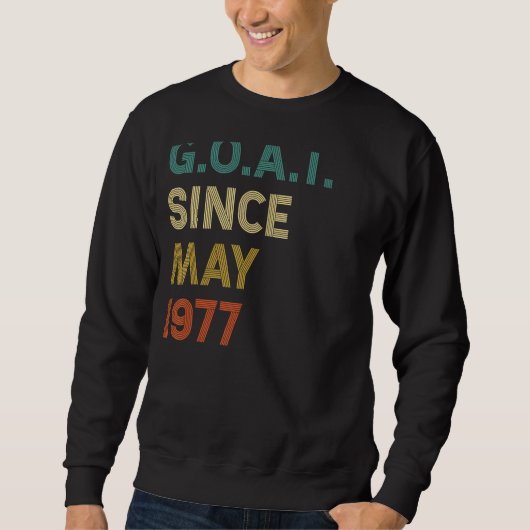 45誕生日45歳ヤギ1977年5月以来 スウェットシャツ (正面)