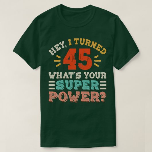 45誕生日6 Tシャツ (デザイン正面)