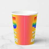 45誕生日: カラフル、おもしろいレインボーパターン# 45 紙コップ (右)