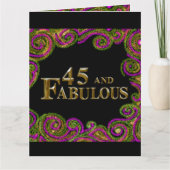 45誕生日 カード (正面)