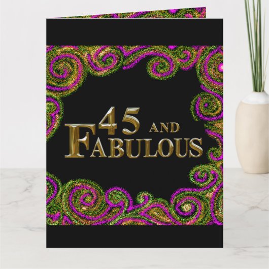 45誕生日 カード (正面)