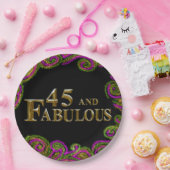 45誕生日 ペーパープレート (パーティー)