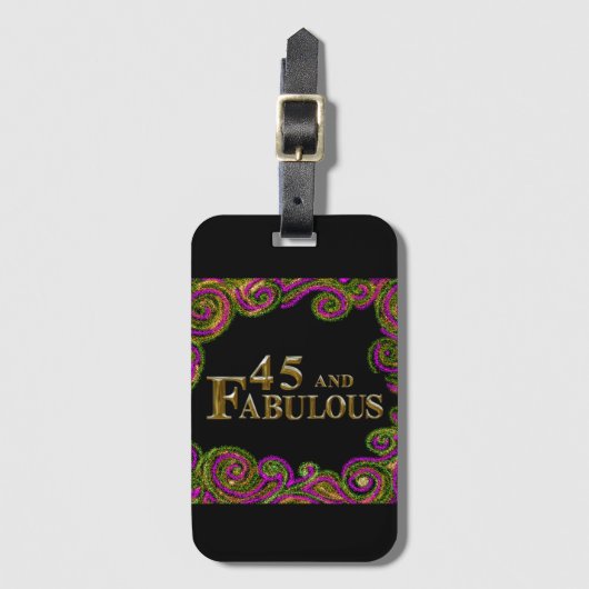 45誕生日 ラゲッジタグ (正面縦)