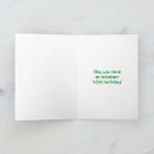 45誕生日:レッドデジタルクロックスタイル"45" +名前 カード (内部)