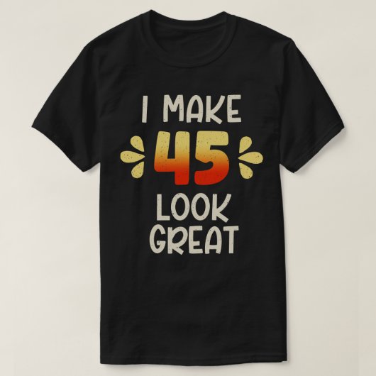 45誕生日 Tシャツ (デザイン正面)