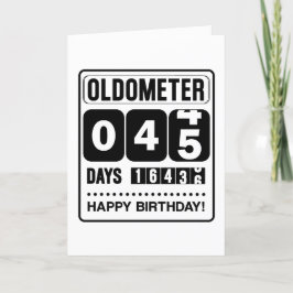 45誕生日OLDOMETERカード サンキューカード