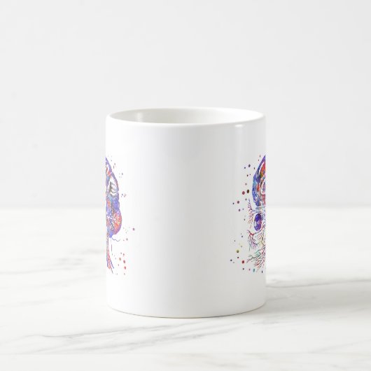 4522bBrain頭蓋神経、頭脳の頭蓋神経 コーヒーマグカップ (中央)
