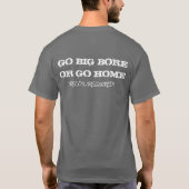 454カスル（黒）検閲Tシャツ Tシャツ (裏面)