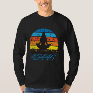 45446 Beige Af 45対45ヨガナマステレトロVi Tシャツ