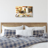 4549ボウルピッチャー&キャニスターススティルライフ キャンバスプリント (インサイチュ (寝室))