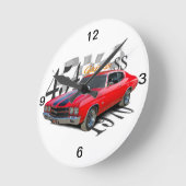 454 SS ラウンド壁時計 (傾斜)