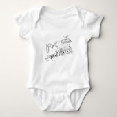 454ciエンジンの図表 ベビーボディスーツ (正面)