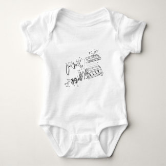 454ciエンジンの図表 ベビーボディスーツ