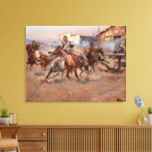 「45」からの煙 キャンバスプリント (インサイチュ (リビング))