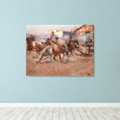 「45」からの煙 キャンバスプリント (インサイチュ (ウッドフロア))