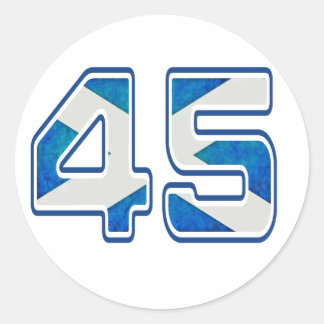 45%のステッカー ラウンドシール