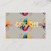 45 %の驚異的な節約を保証！ 割引カード (裏面)