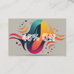 45 %の驚異的な節約を保証! 割引カード