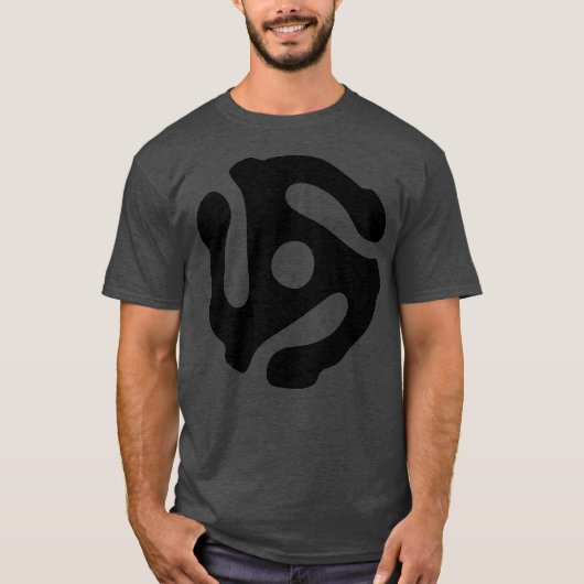 45 クール RPMアダプタSpider Record DJターンテーブル Tシャツ (正面)