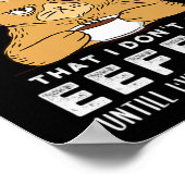 45.コーヒーの後方スペルはEeffocはItを知っている ポスター (角)