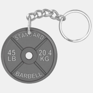 45#プレートが付いている円Keychain キーホルダー