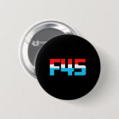 45!ミニマおもしろいリストアンチ切り札F45グラフィック 缶バッジ (正面&裏面)