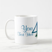 # 45 -第45結婚記念日か第45誕生日 コーヒーマグカップ (左)