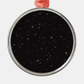 45,000を超える銀河系が見える空の部分。 メタルオーナメント (正面)