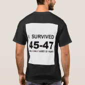 45-47を生き延びた Tシャツ (裏面)