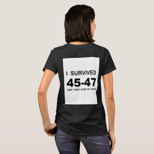 45-47を生き延びた Tシャツ (裏面フル)