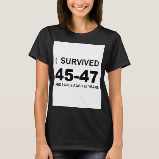 45-47を生き延びた Tシャツ (正面)