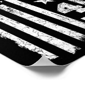 45 47トランプヴィンテージアメリカ国旗2024大統領選挙 ポスター (角)