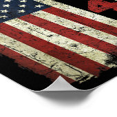 45 47トランプヴィンテージアメリカ国旗2025大統領選挙 ポスター (角)