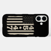 45 47トランプヴィンテージ米州旗47位大統領 Case-Mate iPhoneケース (裏面 (横))