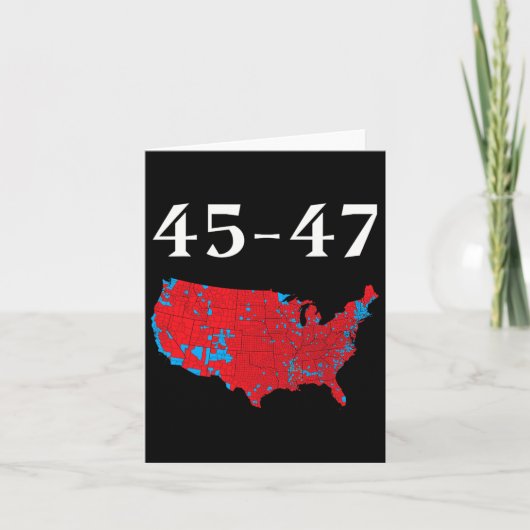 45 47トランプ選挙地図2024 カード (正面)