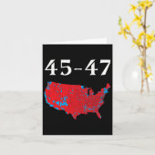 45 47トランプ選挙地図2024 カード (黄色い花)