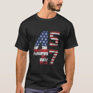 45 47トランプ2024アメリカ国旗Tシャツ Tシャツ