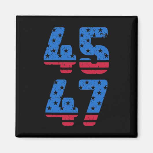 45 47トランプ2024イエスは私の救い主トランプは私のPrである マグネット (正面)