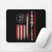 45 47トランプ2024米国国旗 マウスパッド (マウス)