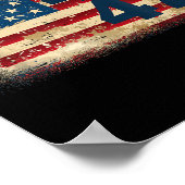 45 47ドナルドトランプ2025米国国旗 ポスター (角)