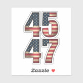 45 47ドナルド・トランプ2025アメリカ合衆国国旗 シール (シート)