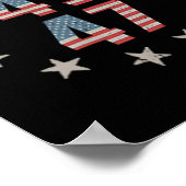 45 47大統領レトロヴィンテージ宇佐国旗2024大統領 ポスター (角)