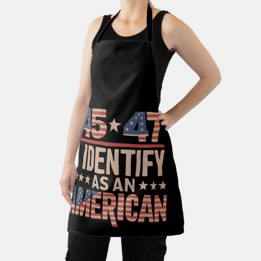 45 47私はアメリカのトランプ大統領を特定する エプロン (インサイチュ)