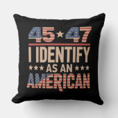 45 47私はアメリカのトランプ大統領を特定する クッション (正面)