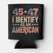 45 47私はアメリカのトランプ大統領を特定する 缶クーラー (正面)