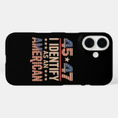 45 47私はアメリカのトランプ大統領を特定する Case-Mate iPhoneケース (裏面 (横))