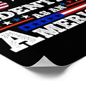 45 47私はアメリカのトランプ2024として識別する ポスター (角)